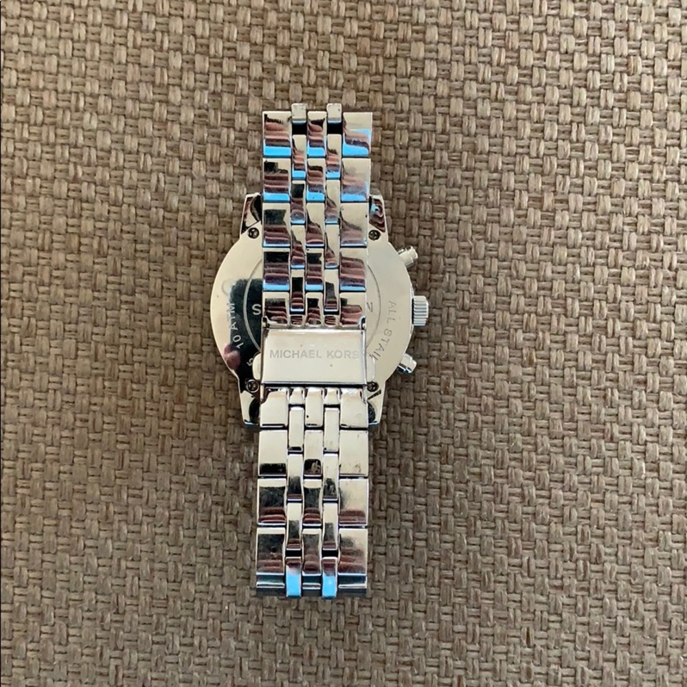 Michael Kors Silver Watch (with pearl face) - Picture 4 of 5